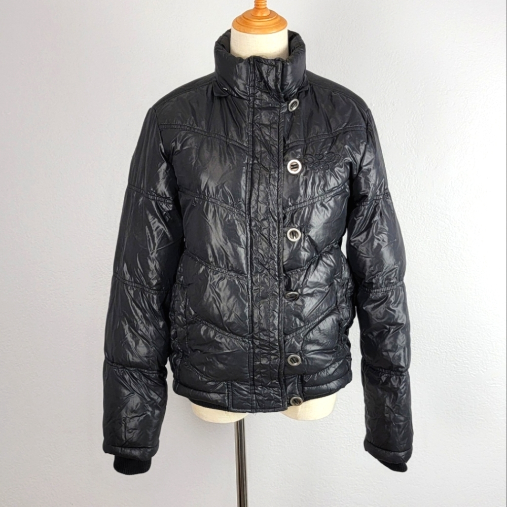 Cool Cat Black Puffer Coat Size Medium